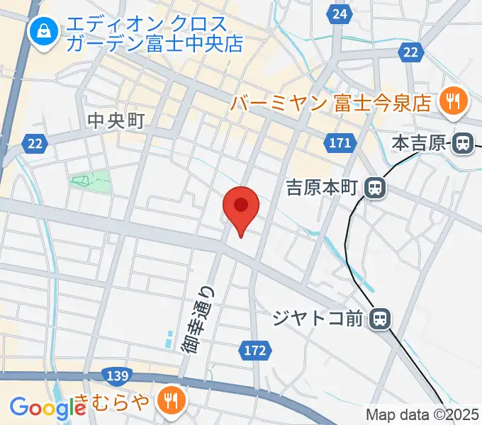 富士市立富士体育館の地図