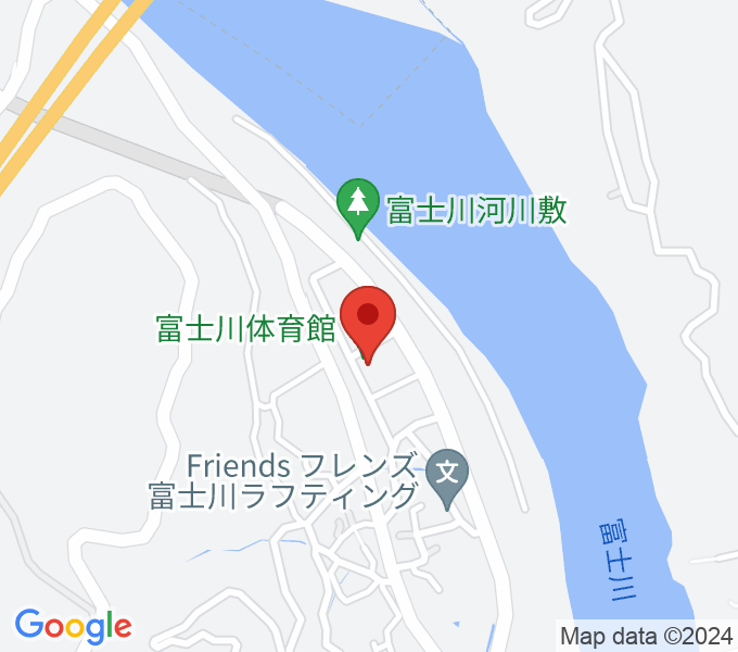 富士市立富士川体育館の場所