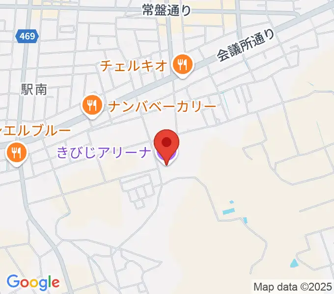 きびじアリーナの地図