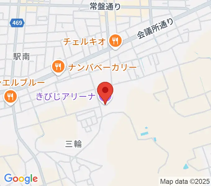 きびじアリーナの地図
