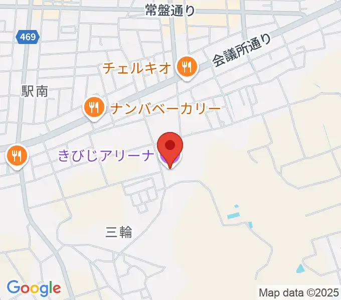 きびじアリーナの地図