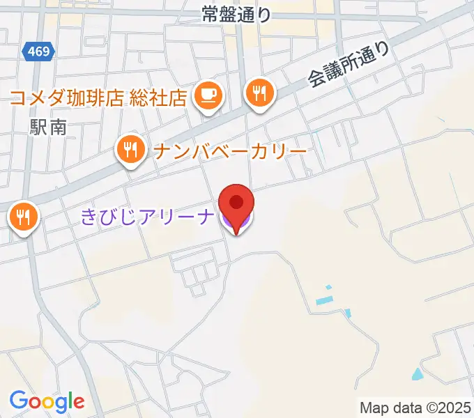 きびじアリーナの地図