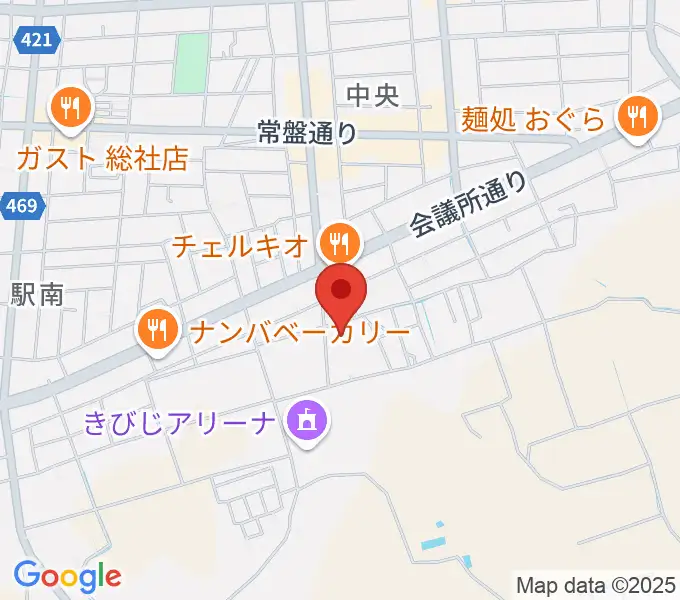 総社市武道館の地図