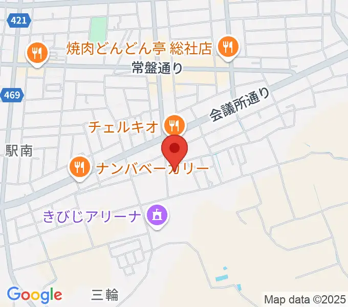 総社市武道館の地図