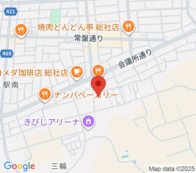 総社市武道館の地図