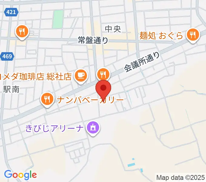総社市武道館の地図