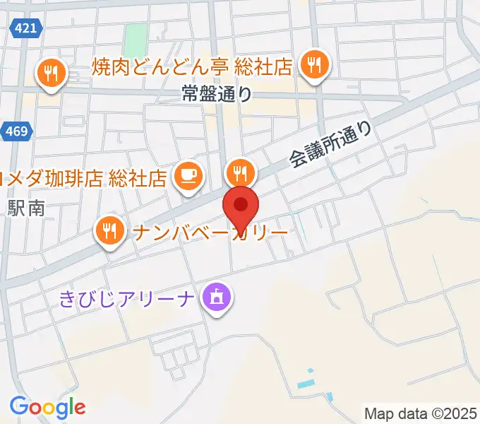 総社市武道館の地図