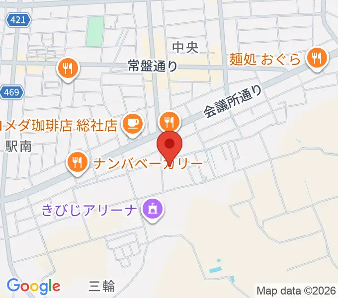 総社市武道館の地図