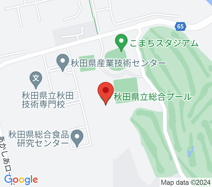 秋田県立総合プールの場所