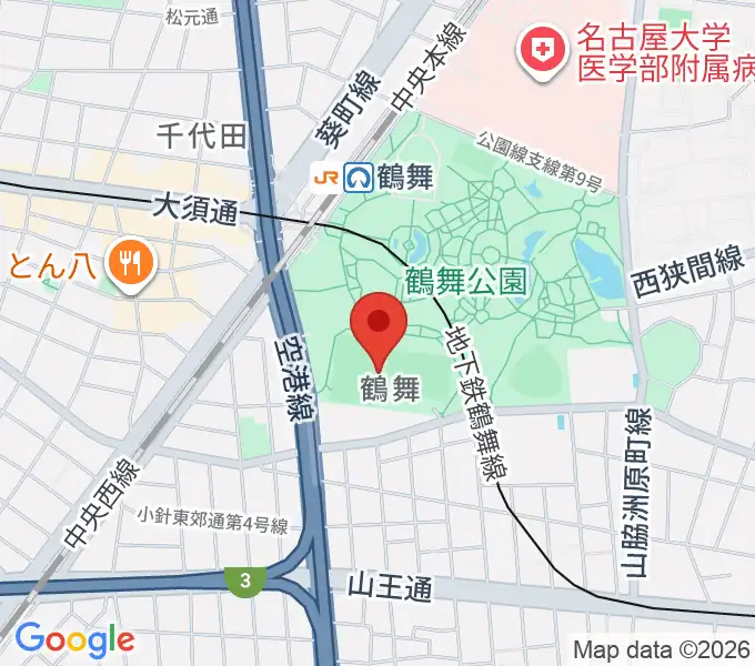 テラスポ鶴舞の地図