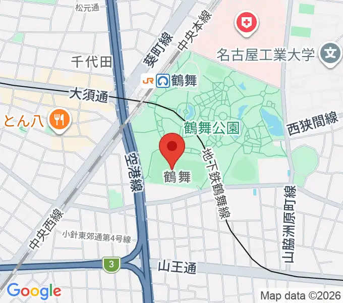 テラスポ鶴舞の地図