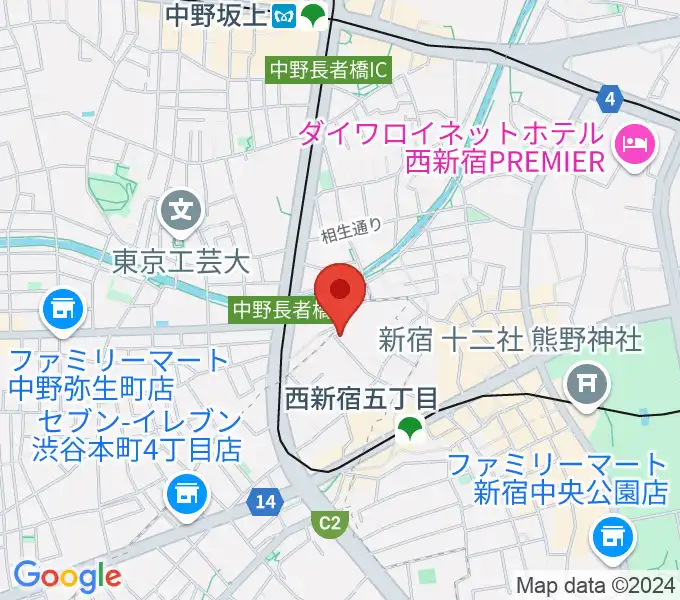 ファズイットスタジオの地図