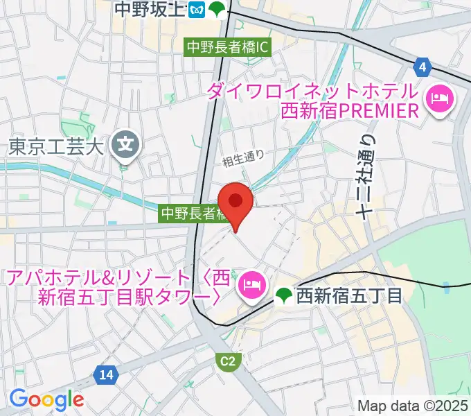 ファズイット・スタジオの地図