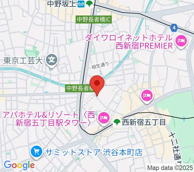 ファズイット・スタジオの地図