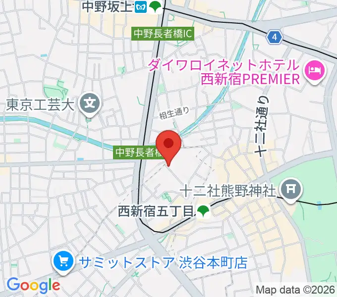 ファズイット・スタジオの地図