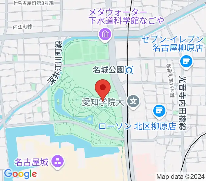 名城公園フラワープラザの地図