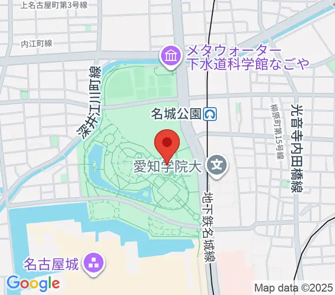 名城公園フラワープラザの地図
