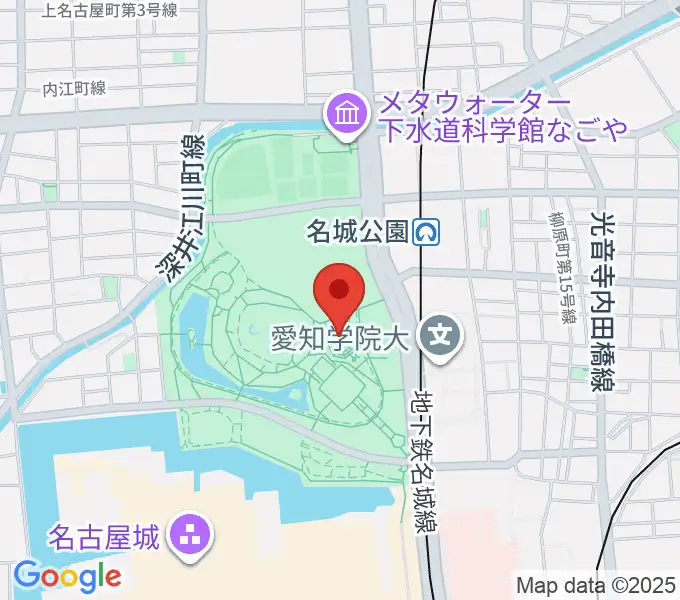 名城公園フラワープラザの地図