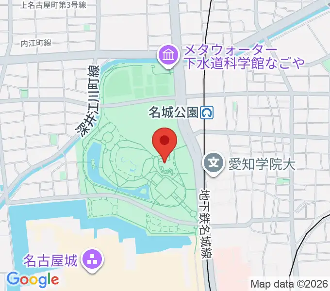 名城公園フラワープラザの地図