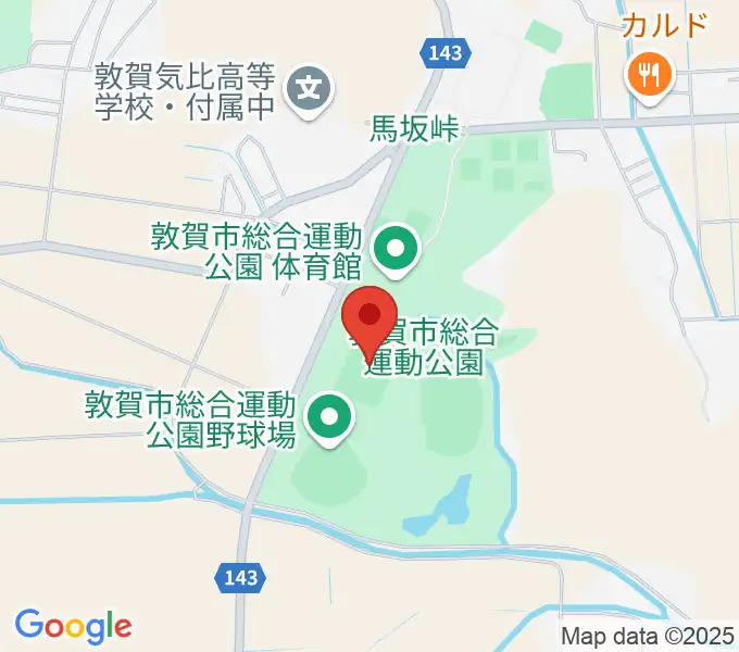 敦賀市総合運動公園多目的広場の地図