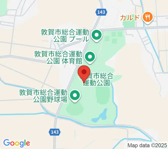 敦賀市総合運動公園多目的広場の地図