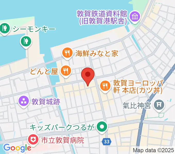 敦賀市立博物館の地図