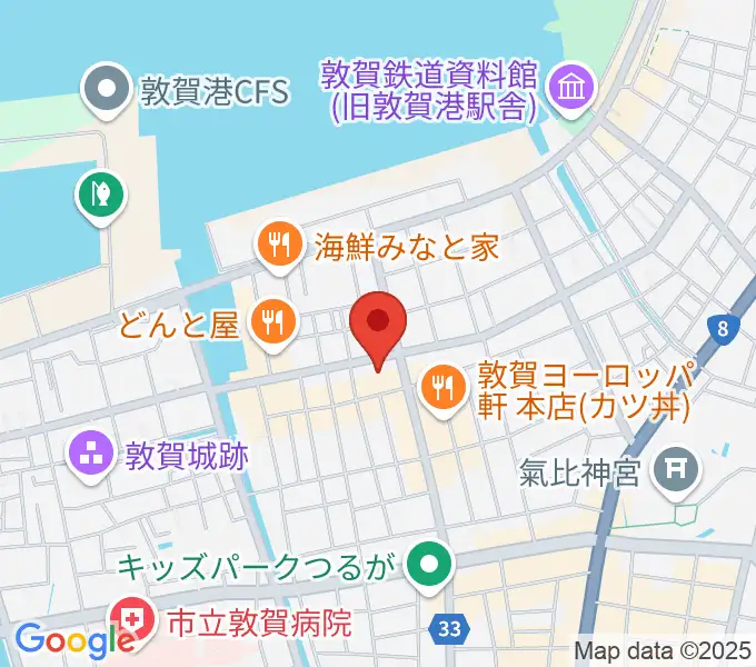 みなとつるが山車会館の地図