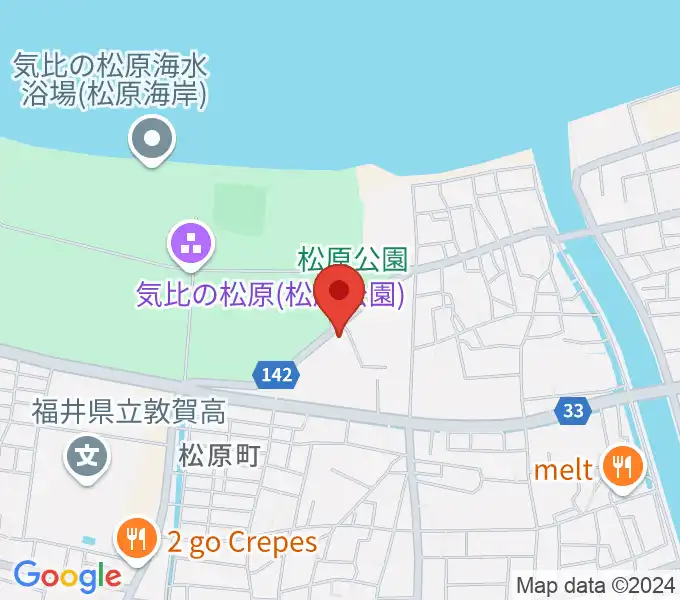 敦賀市営野球場の地図