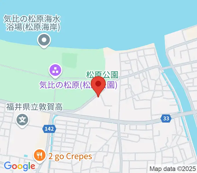 敦賀市営野球場の地図