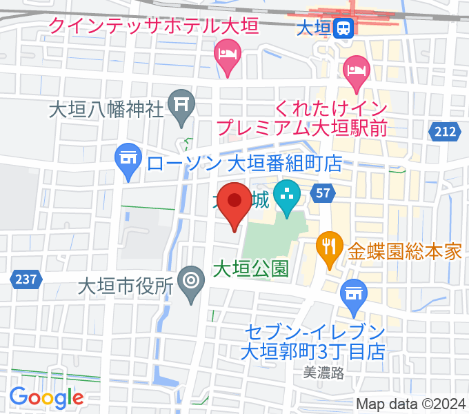 大垣市郷土館の場所