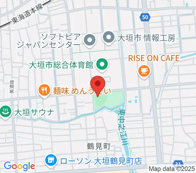 三城公園ソフトボール場の地図
