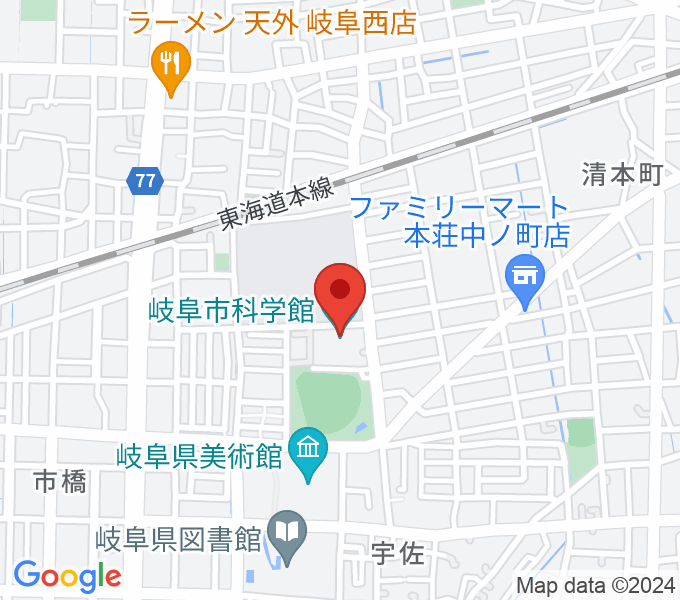 岐阜市科学館の場所