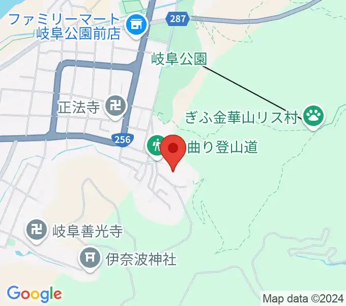 岐阜県歴史資料館の地図