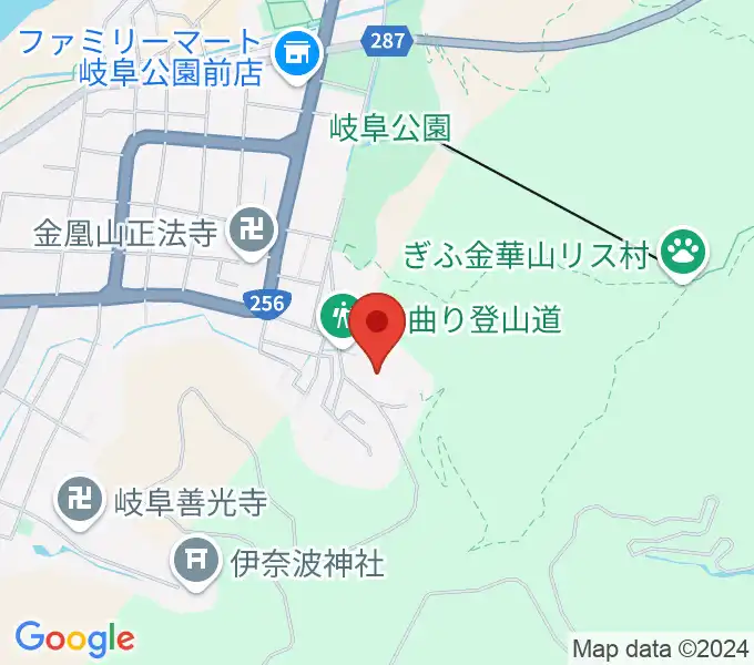 岐阜県歴史資料館の地図