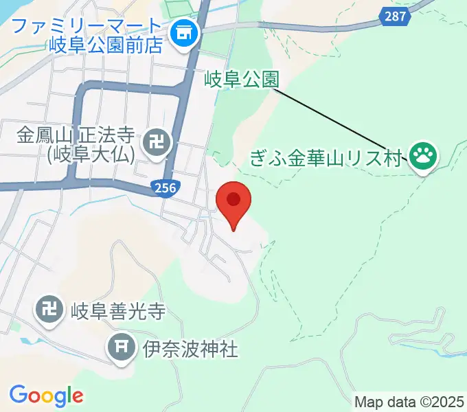 岐阜県歴史資料館の地図