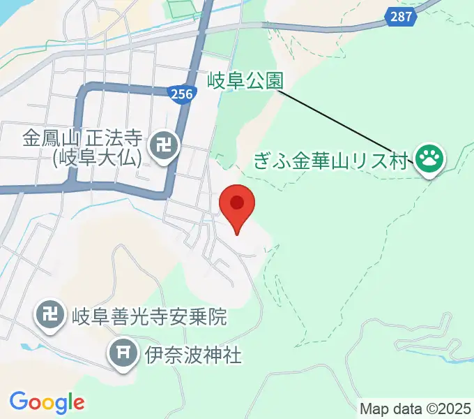 岐阜県歴史資料館の地図