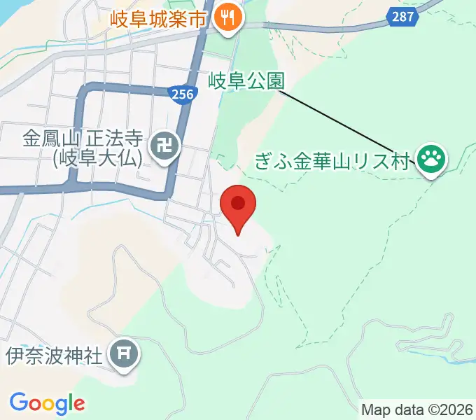 岐阜県歴史資料館の地図