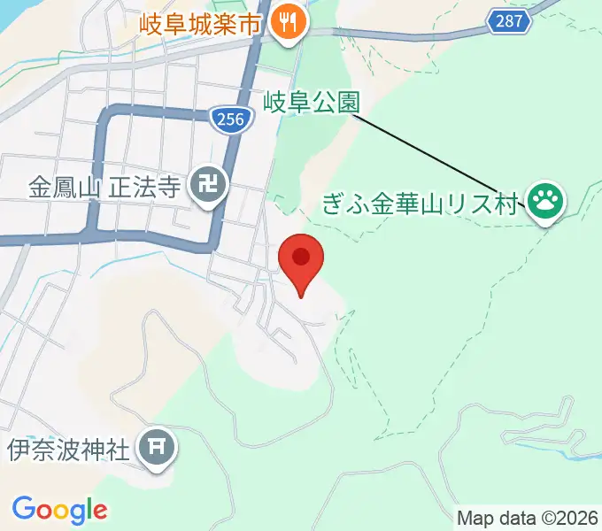 岐阜県歴史資料館の地図
