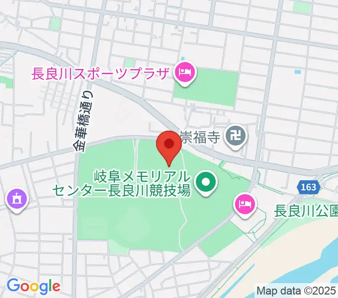 岐阜メモリアルセンター補助競技場の地図