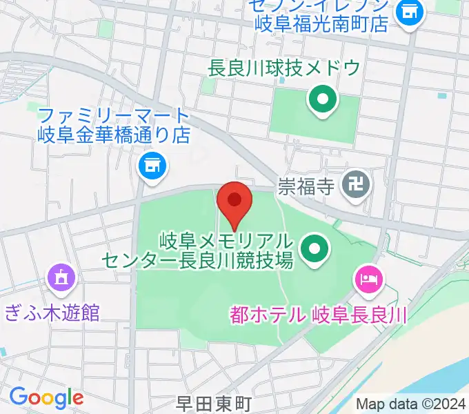 長良川スイミングプラザの地図