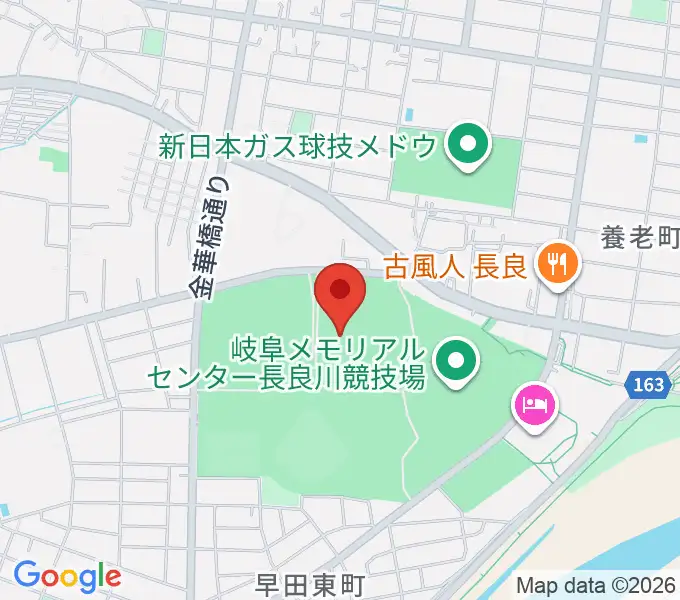 長良川スイミングプラザの地図