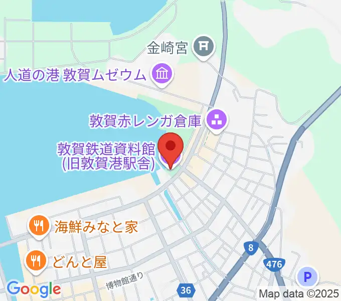 敦賀鉄道資料館の地図