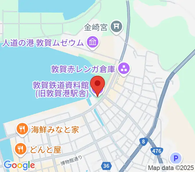 敦賀鉄道資料館の地図