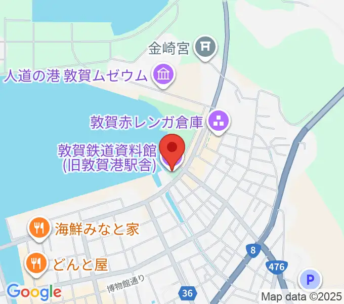 敦賀鉄道資料館の地図
