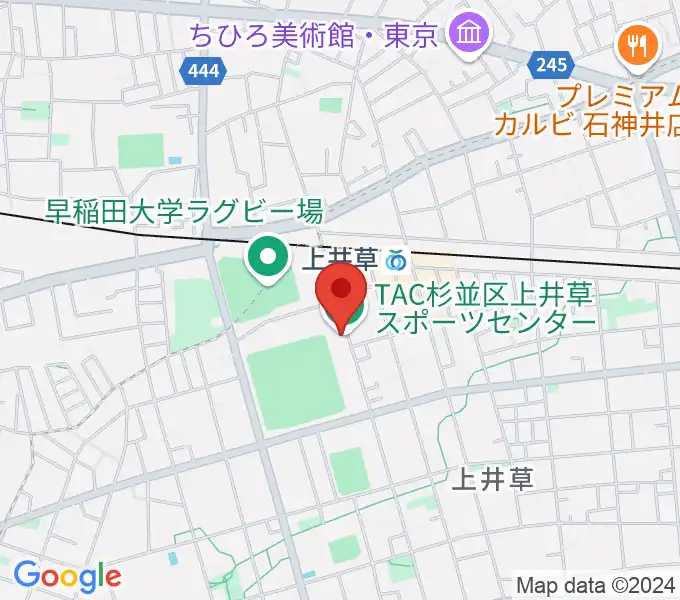 TAC杉並区上井草スポーツセンターの地図