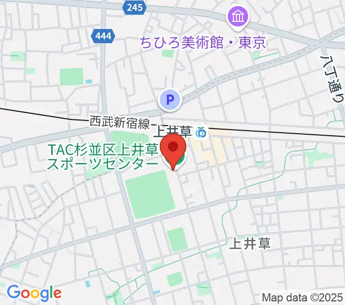 TAC杉並区上井草スポーツセンターの地図