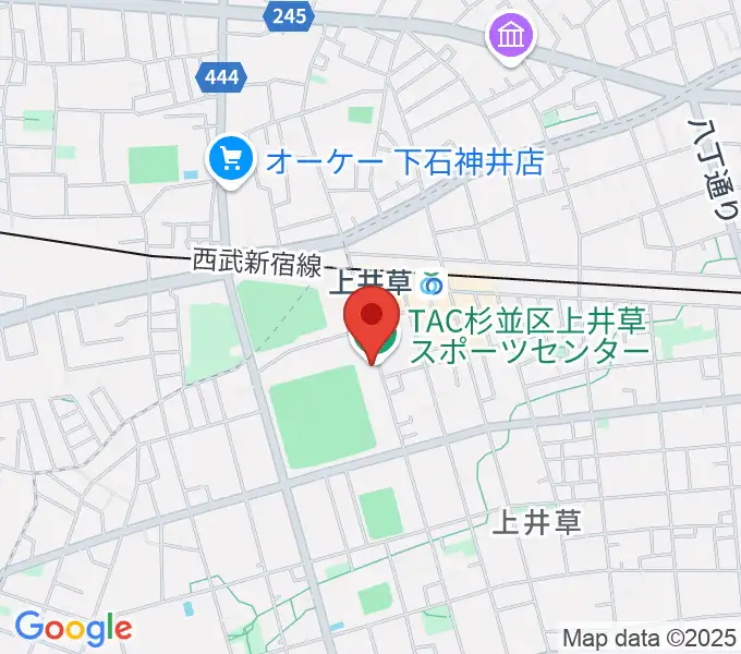 TAC杉並区上井草スポーツセンターの地図