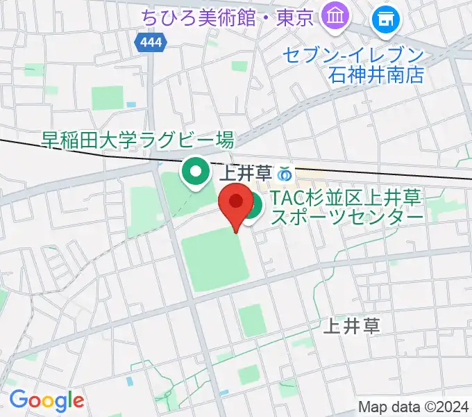 上井草スポーツセンター野球場の地図