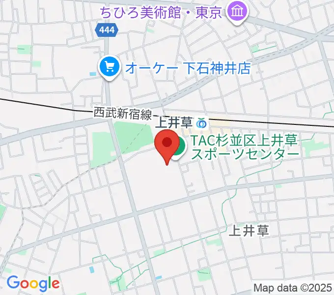 上井草スポーツセンター野球場の地図