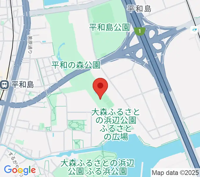 平和の森公園相撲場の地図